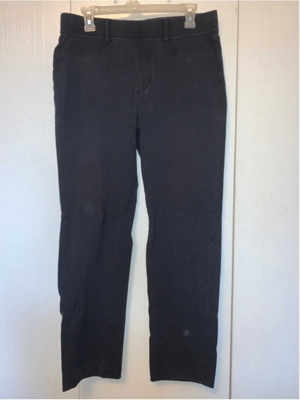 Women's Lands' End Black Straight Leg Pants M